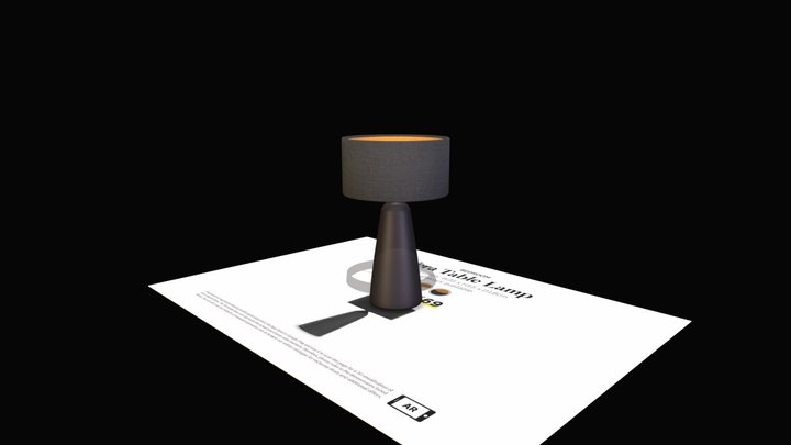 Vera Table Lamp (AR) 3D Model