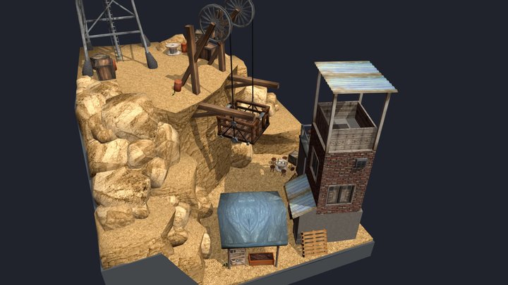 DAE Diorama - Rustborn 3D Model