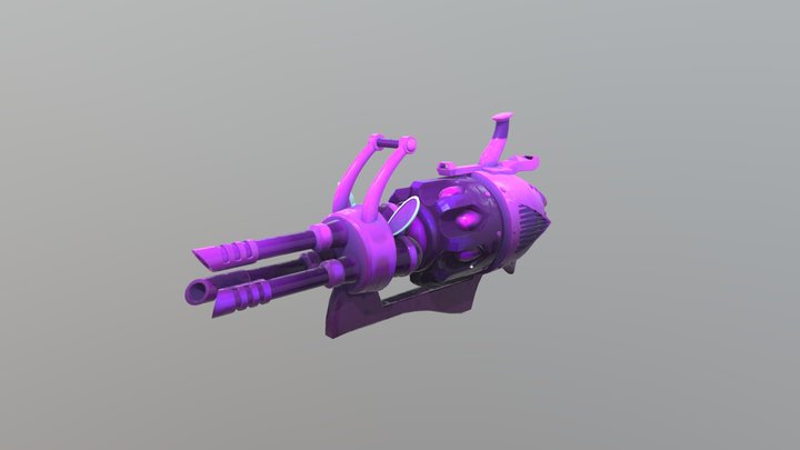 Jinx minigun fanart 3D Model