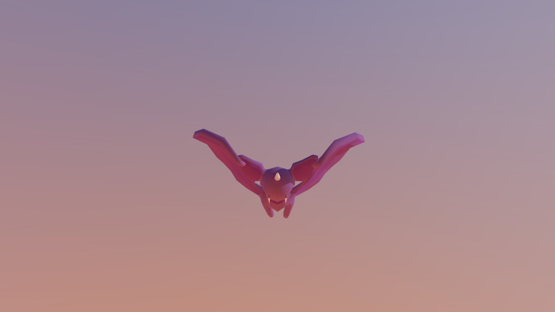 Low Poly Cartoon Bat - 3D model by psicodelik [ae3f33c] - Sketchfab