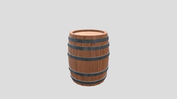 Barrel w/ side barrel 3D Model