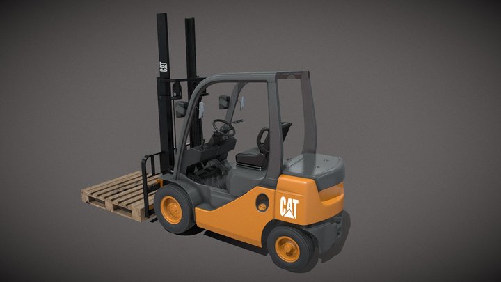 Forklift 3D Model