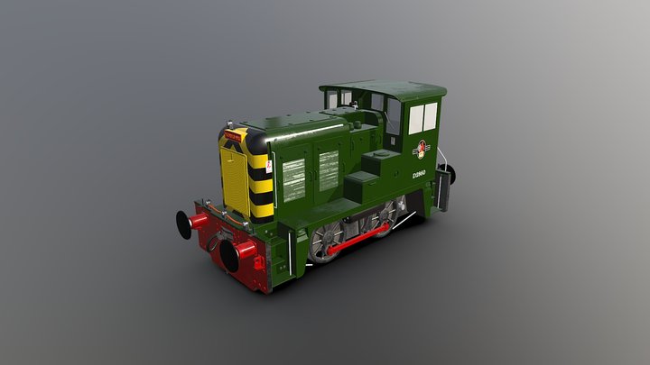 British Rail Class 02 Shunter 3D Model