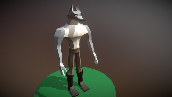 Wolf Character 3D Model