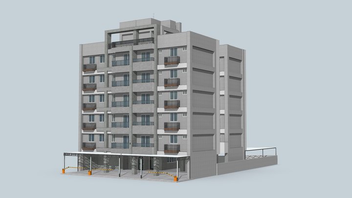 優學8-公寓 3D Model