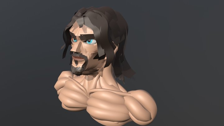 Human Head Coolpaintr VR 3D Model