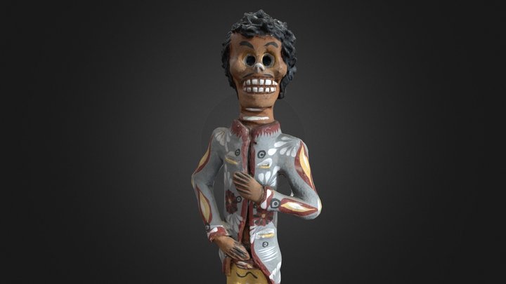 Day of the dead Catrín Figurine Mexican 3D Model