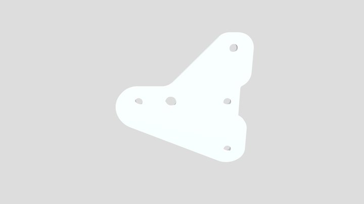 X Axis Plate_acrylic 3mm 3D Model