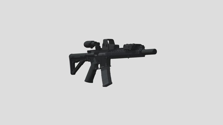 MK18 Mod 1 3D Model