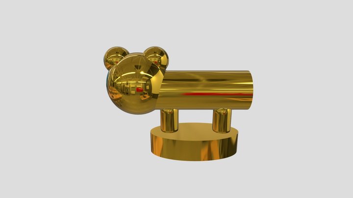 Golden Hamster 3D Model