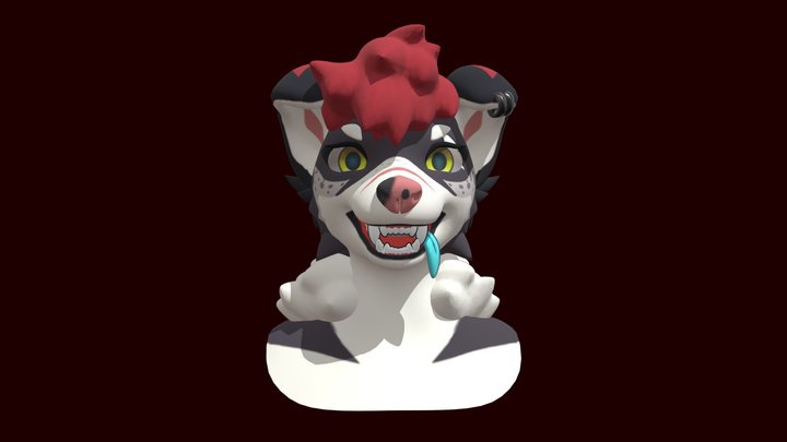 Furry Bust #1 3D Model