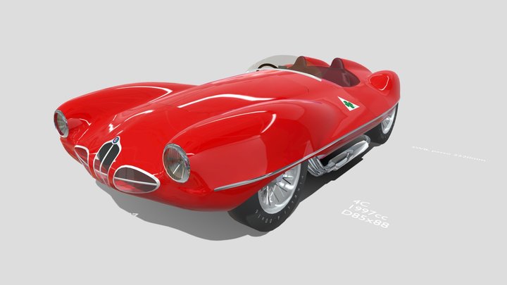 Alfa Romeo 'Disco Volante' 3D Model