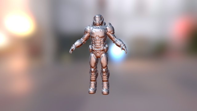 Doomguy 3D Model