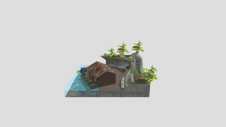DAE Diorama - Forest loner 3D Model