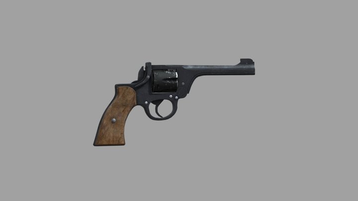 Enfield Revolver 3D Model