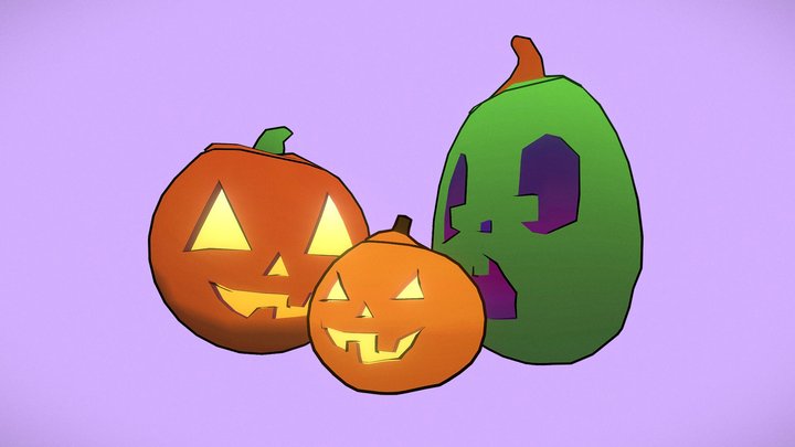 Silly Pumpkins [Free] 3D Model