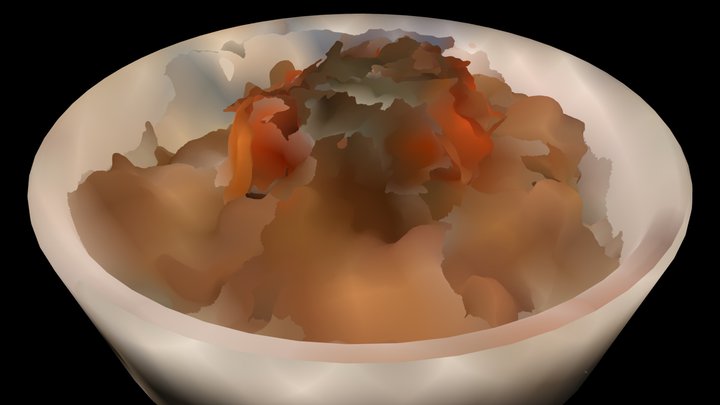 Beef bowl 3D Model