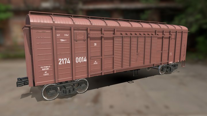 Box Car 11-270 3D Model