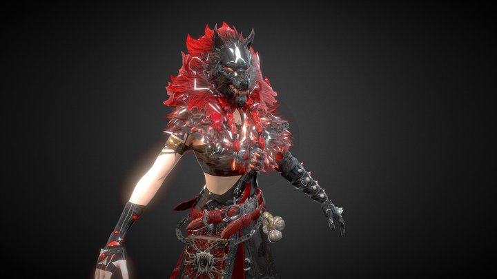 Feral Ravager Set Female 3D Model