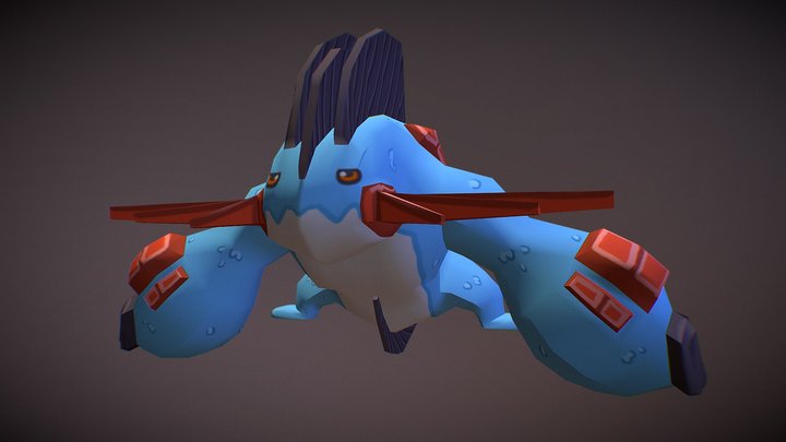 Mega Swampert Prueba 3D Model