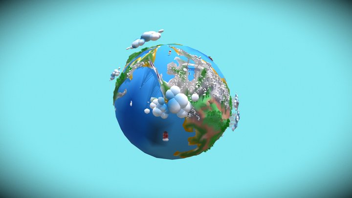 Vladivostok low planet 3D Model