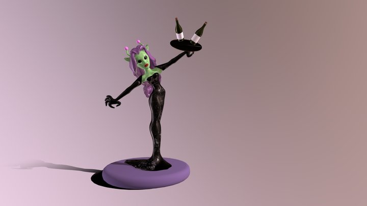 Posh Alien 3D Model