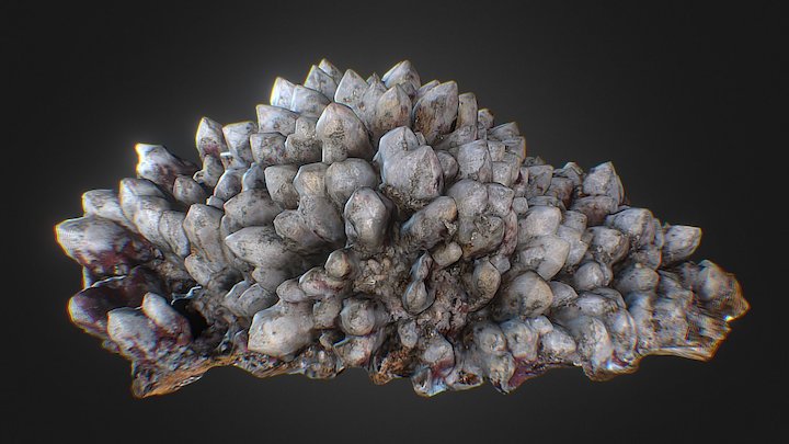 Calcite Mineral Specimen with Pyrite inclusions – Modelo 3D gratuito STL
