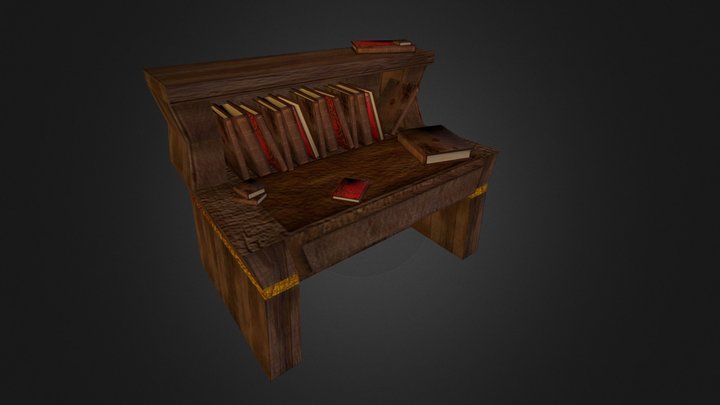 Desk Scene 3D Model