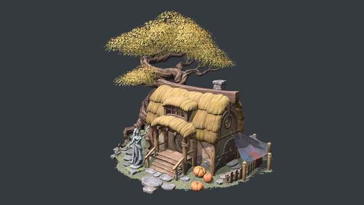house_under_the_tree 3D Model