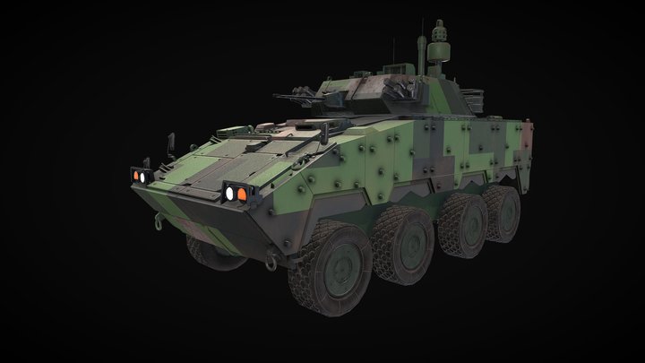 Leopard APC_CM-34 3D Model