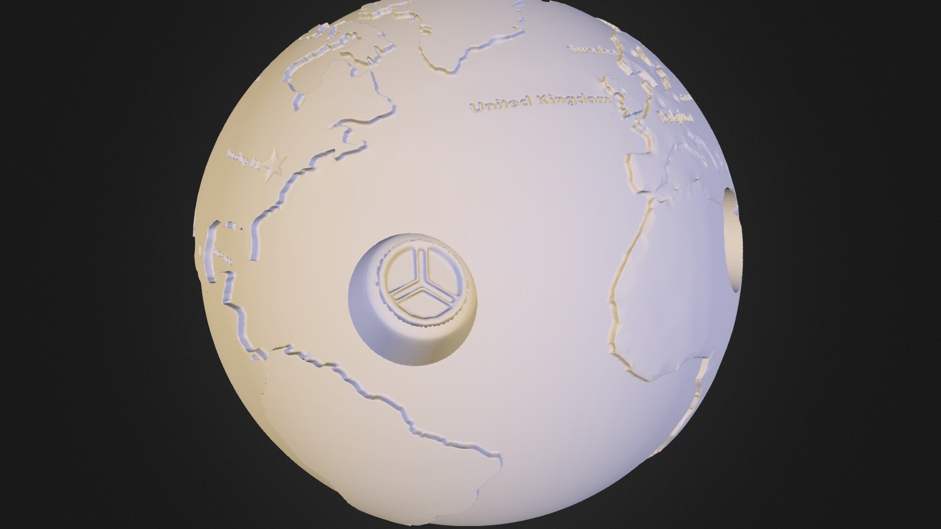 Globe One Whole - To Scale