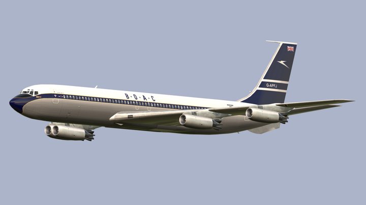 BOAC Boeing 707-436 – Free 3D Model STL