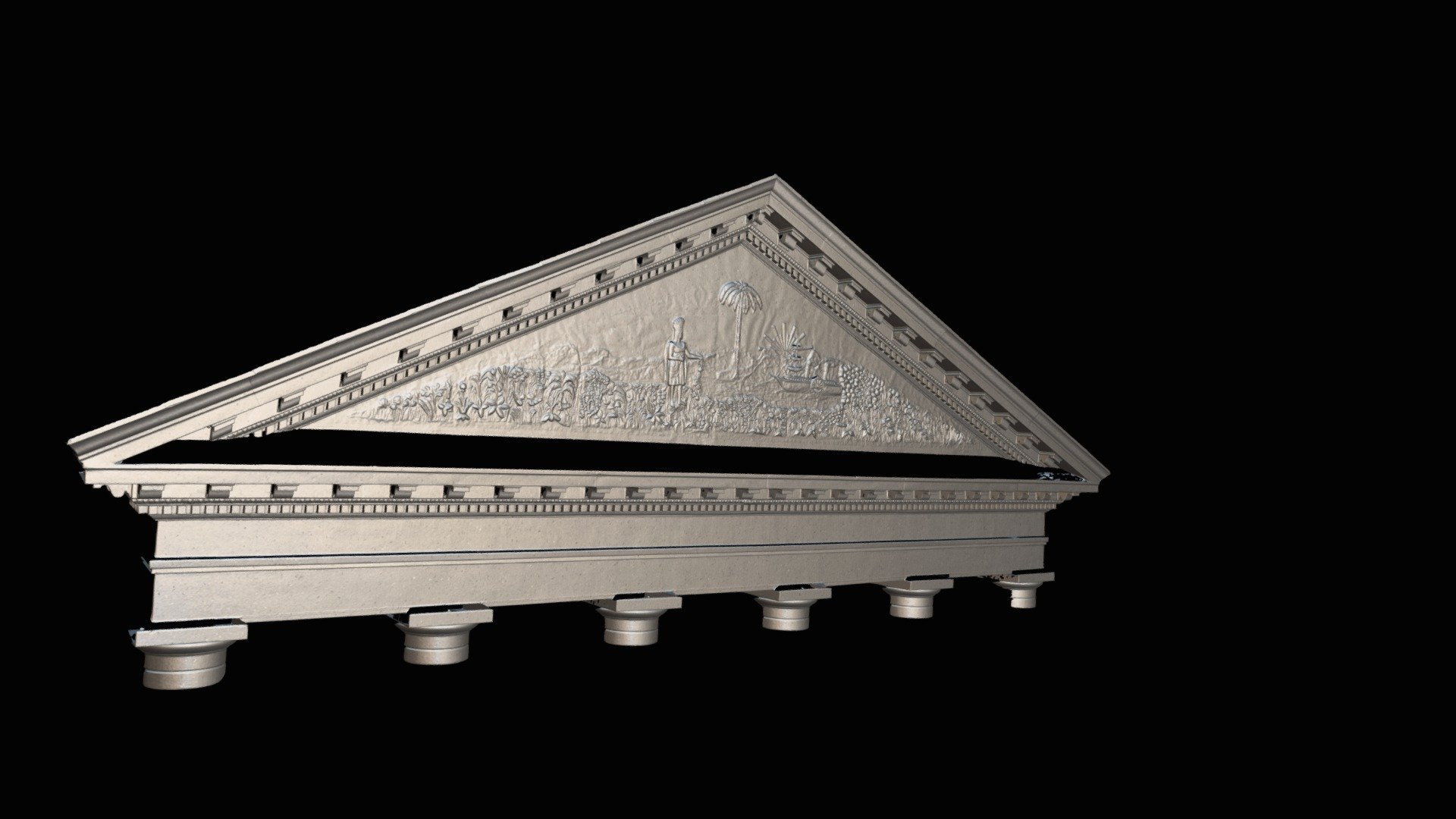 Mesh 5830-01 Florida Capital Pediment - 3D model by Fred B (@bermudezf ...