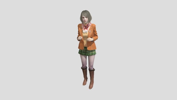Ashley jill nude 3D Model