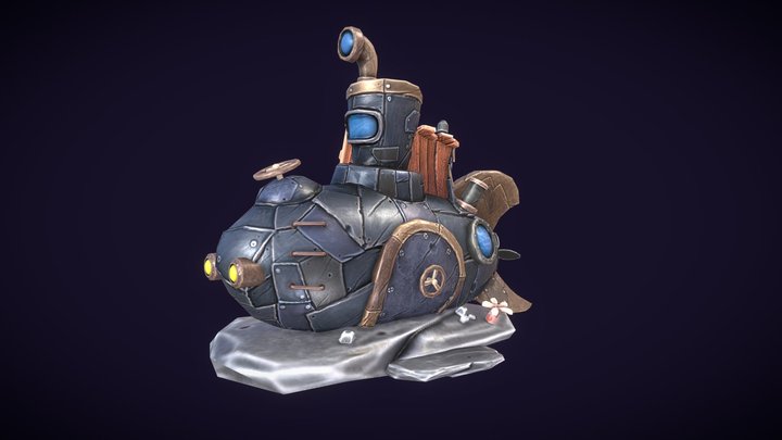 Submarine House 3D Model