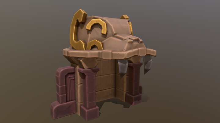 Temple Entrance 3D Model