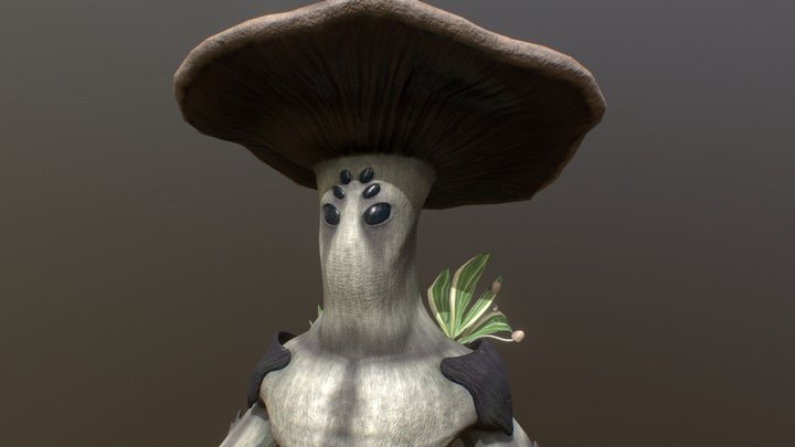 MushroomMan 3D Model
