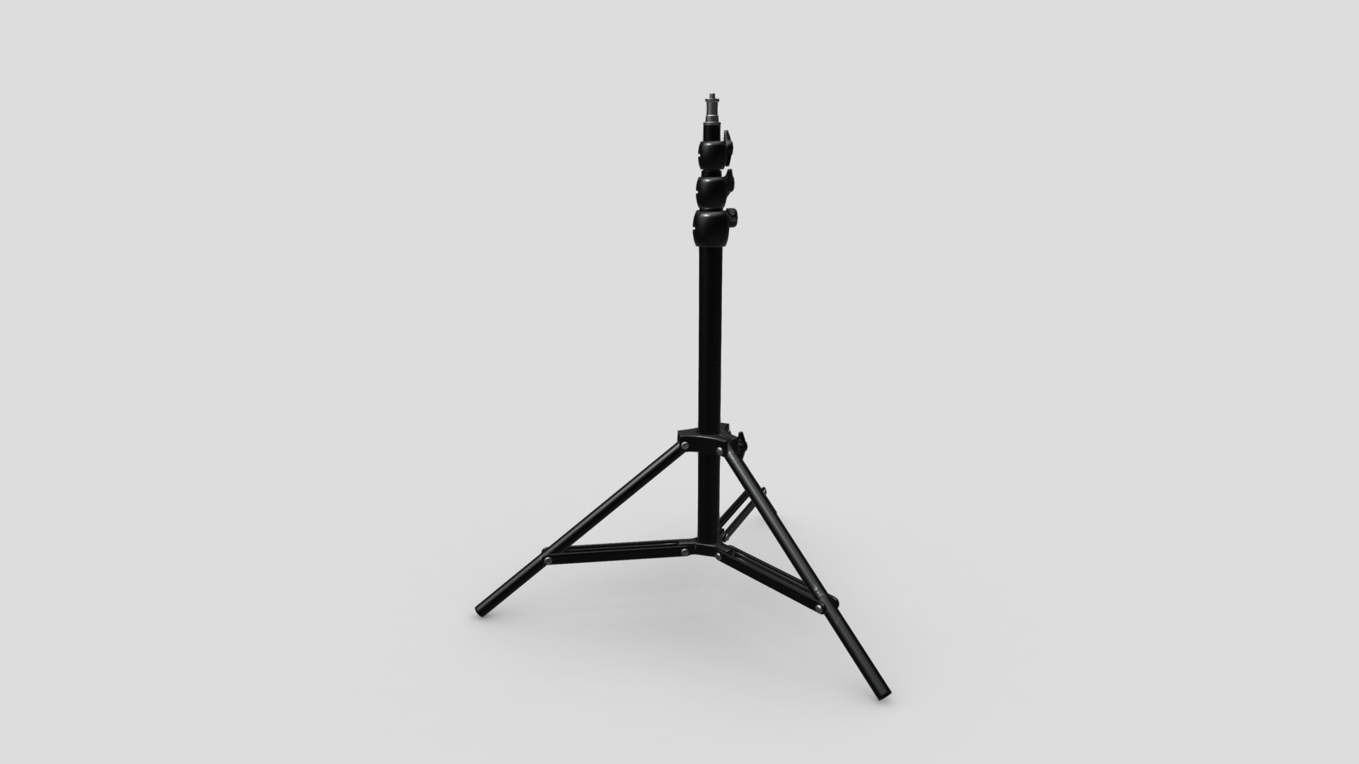 3D model Lightstand - This is a 3D model of the Lightstand. The 3D model is about a black and white silhouette of a lamp.