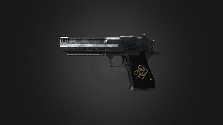 Desert Eagle Pium Pium 3D Model