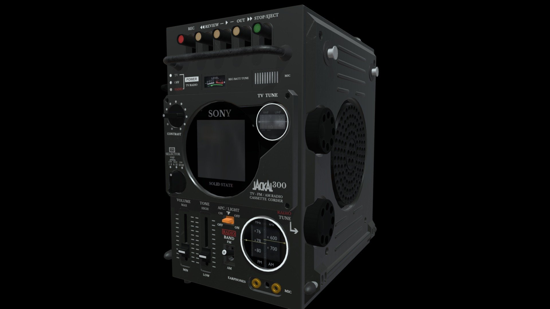 M0780 SONY ソニー TV-FM/AM JACKAL300 FX-300テープ再生