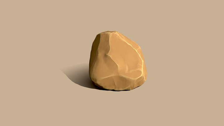 Stylised Rock 3D Model