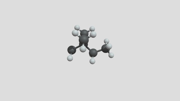 2,2-dimethylbutaan 3D Model