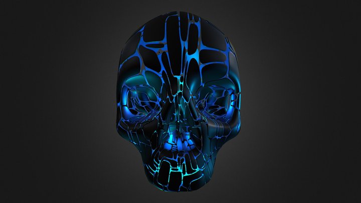 Abstract Skull 3D Model