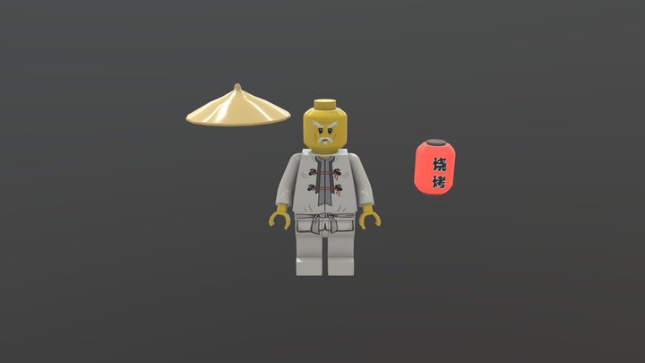 Lego Sensei Wu 3D Model