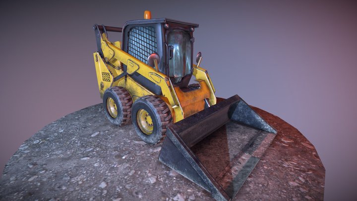 CAT Skid Steer Loader 3D Model