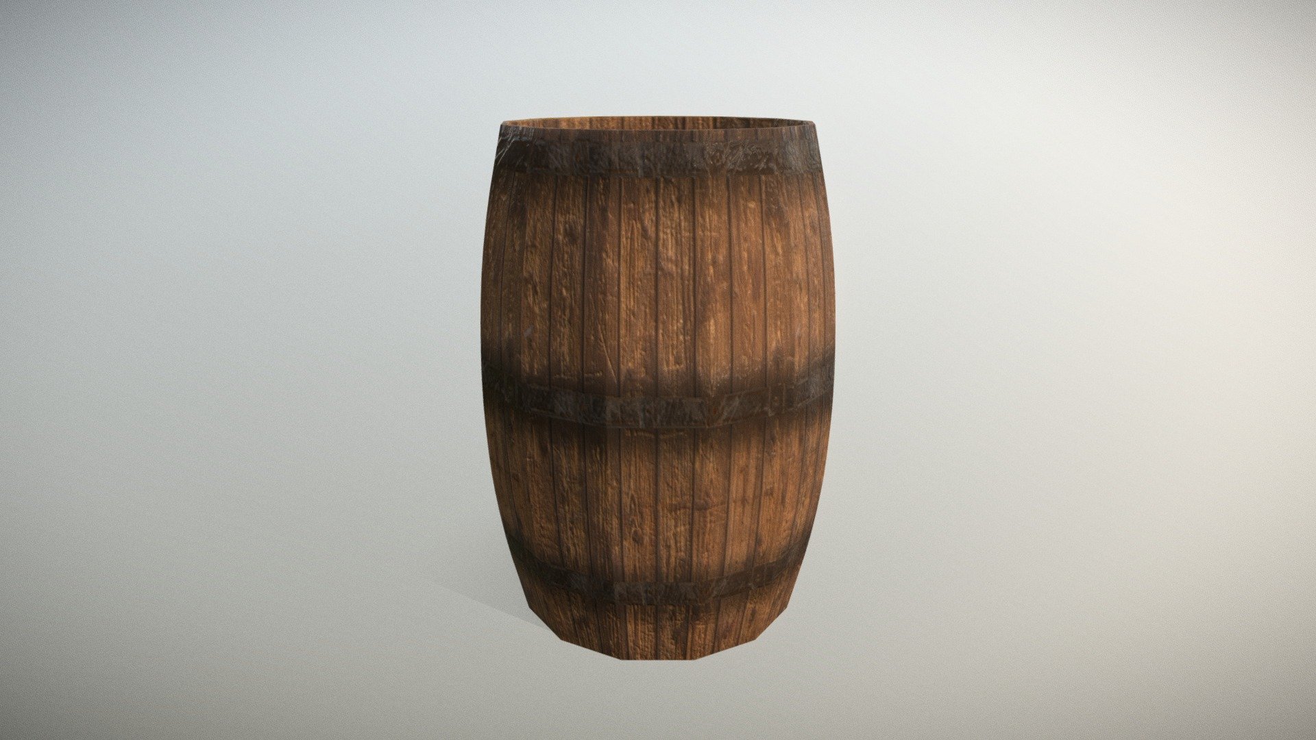 Old barrel (game props)