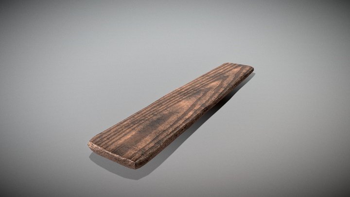 Simple_Wood_Plank_A 3D Model