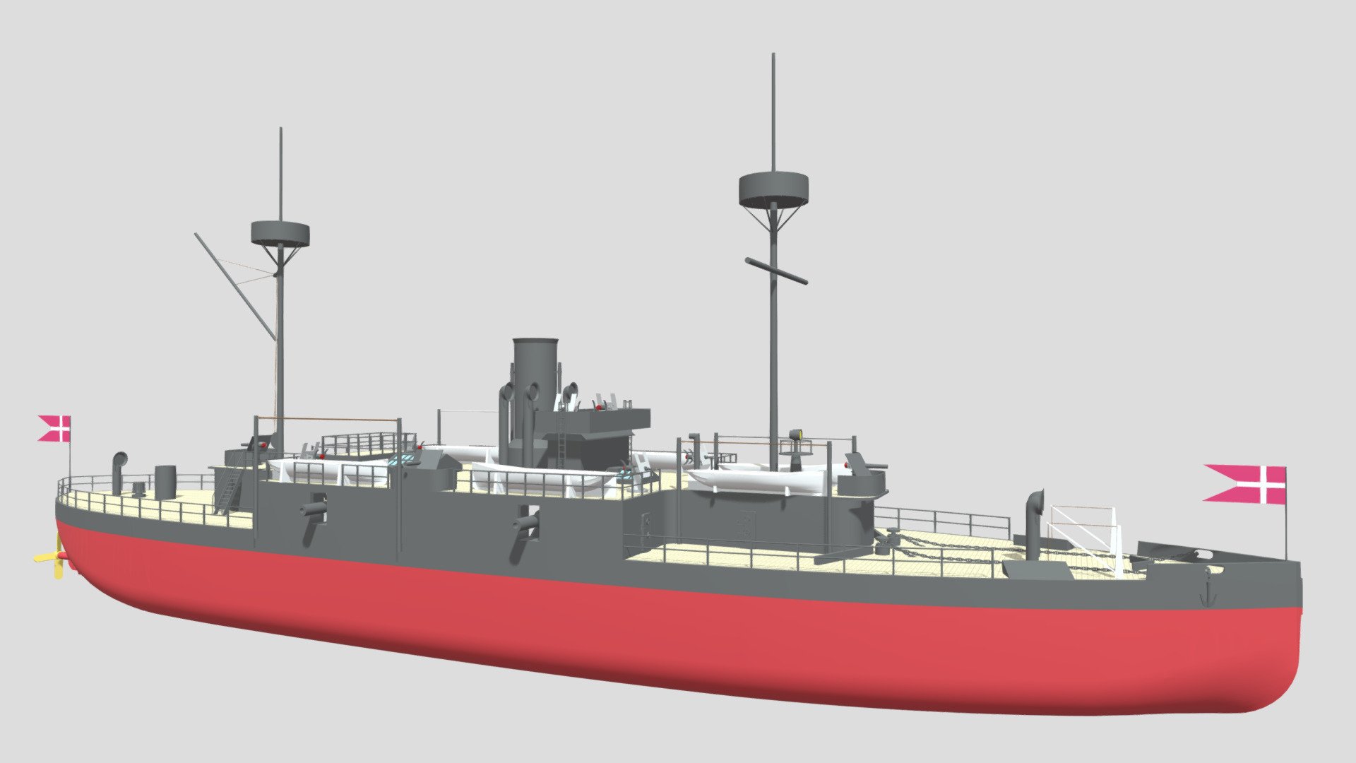 HDMS Odin — Sketchfab embed 3D viewer