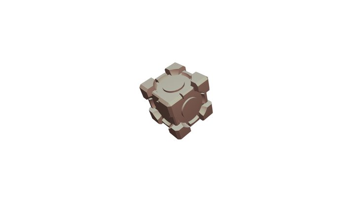 Portal cube 3D Model