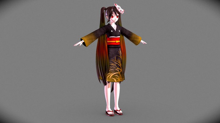 PDFTDX Ratsesumukuro (con huesos) – Free 3D Model STL